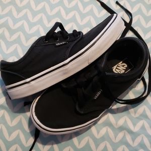Black and White Van's Sneakers